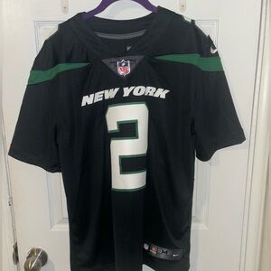 New York Jets NFL Jersey Medium Men’s Nike black Zach Wilson #2